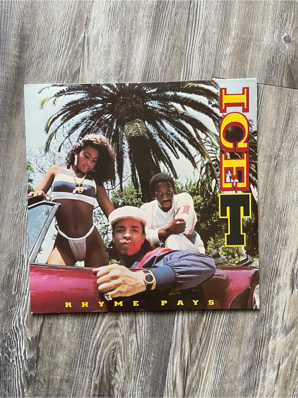 Throwback Ice T Rhyme Pays Vinyl Record - Debut Album